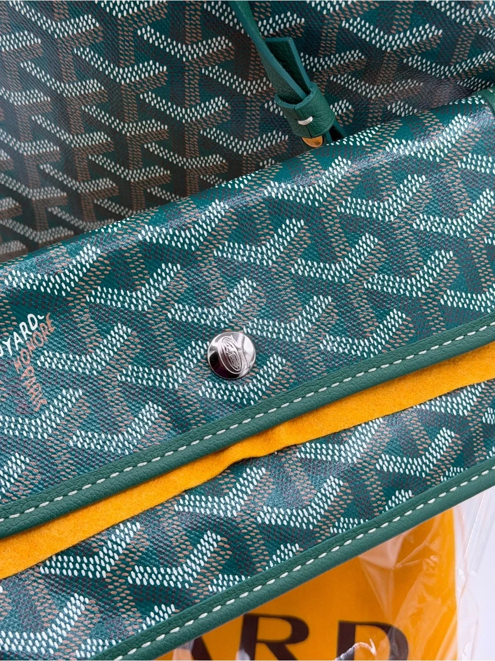 Goyard Boheme Rare Green Goyard line hobo  Shoulder Bag with pouch🔥
